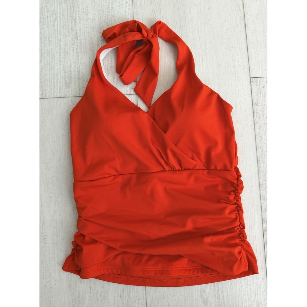 NWT Boden Tankini Top Sz 8 Orange
